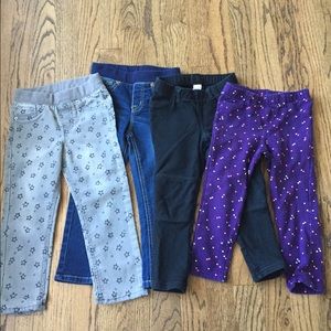 Bundle 6 pairs 3T pants Cat and Jack/ Old Navy
